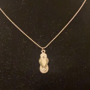 Elegant Flip-Flop Pendant Necklace